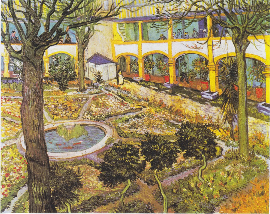 Il cortile dell'ospedale di Arles - Vincent van Gogh