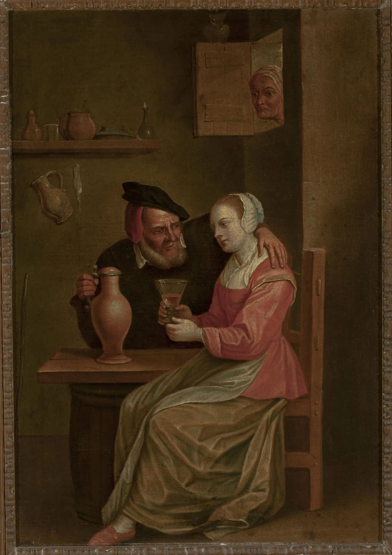 La cour d'un vieil homme - David Teniers il Giovane