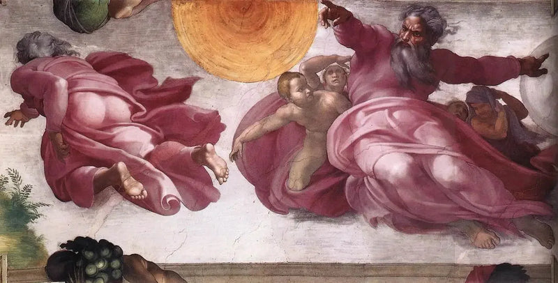 La Creazione delle stelle e delle piante - Michelangelo