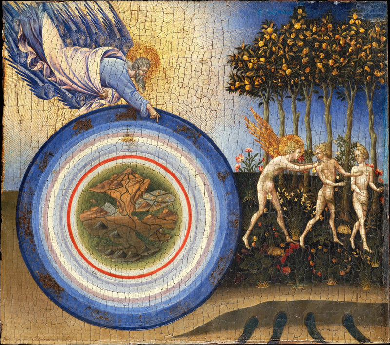 La Creazione del mondo, e Adamo ed Eva cacciati dal paradiso terrestre - Giovanni di Paolo