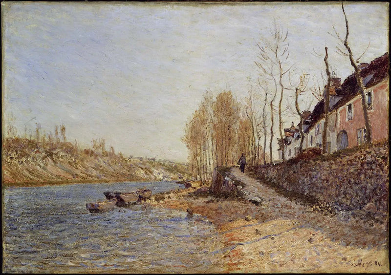 La Croce Bianca a Saint-Mammès - Alfred Sisley