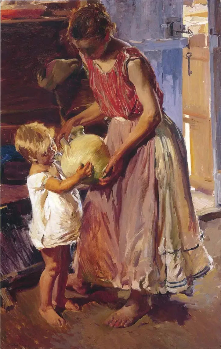 La brocca da bere - Joaquín Sorolla