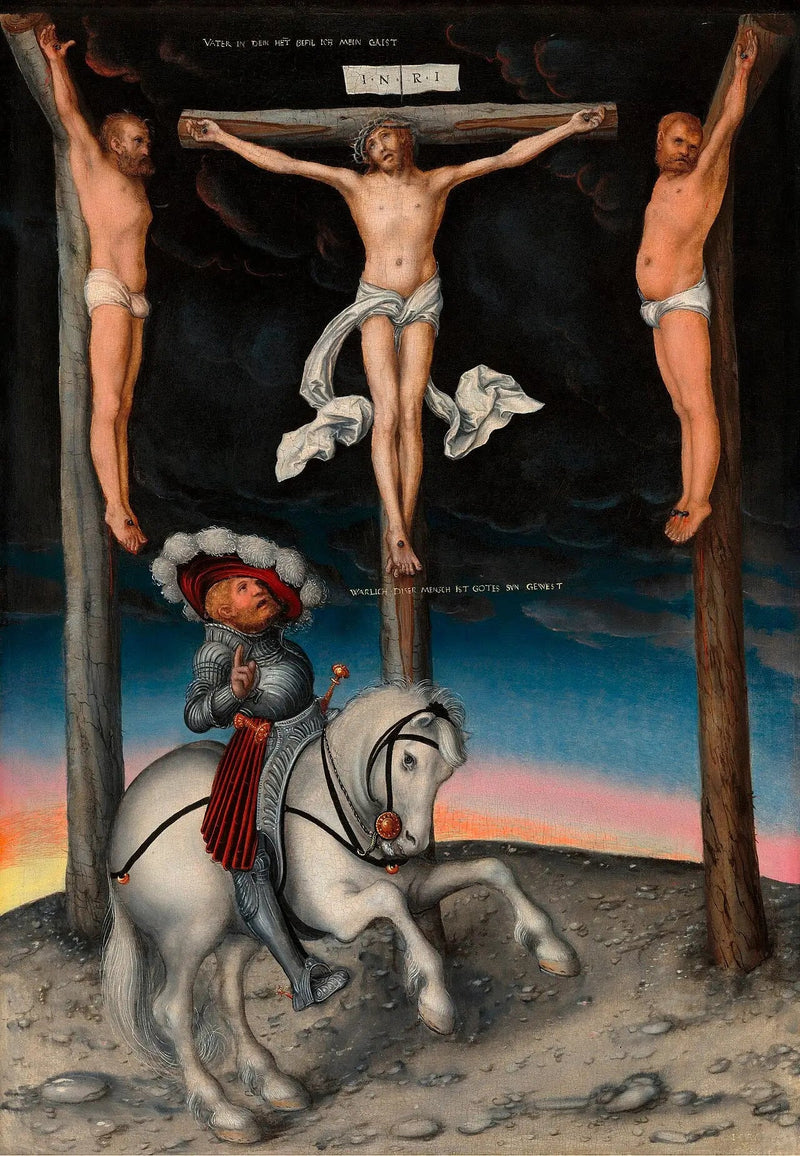 La Crocifissione con la conversione del centurione - Lucas Cranach il Vecchio