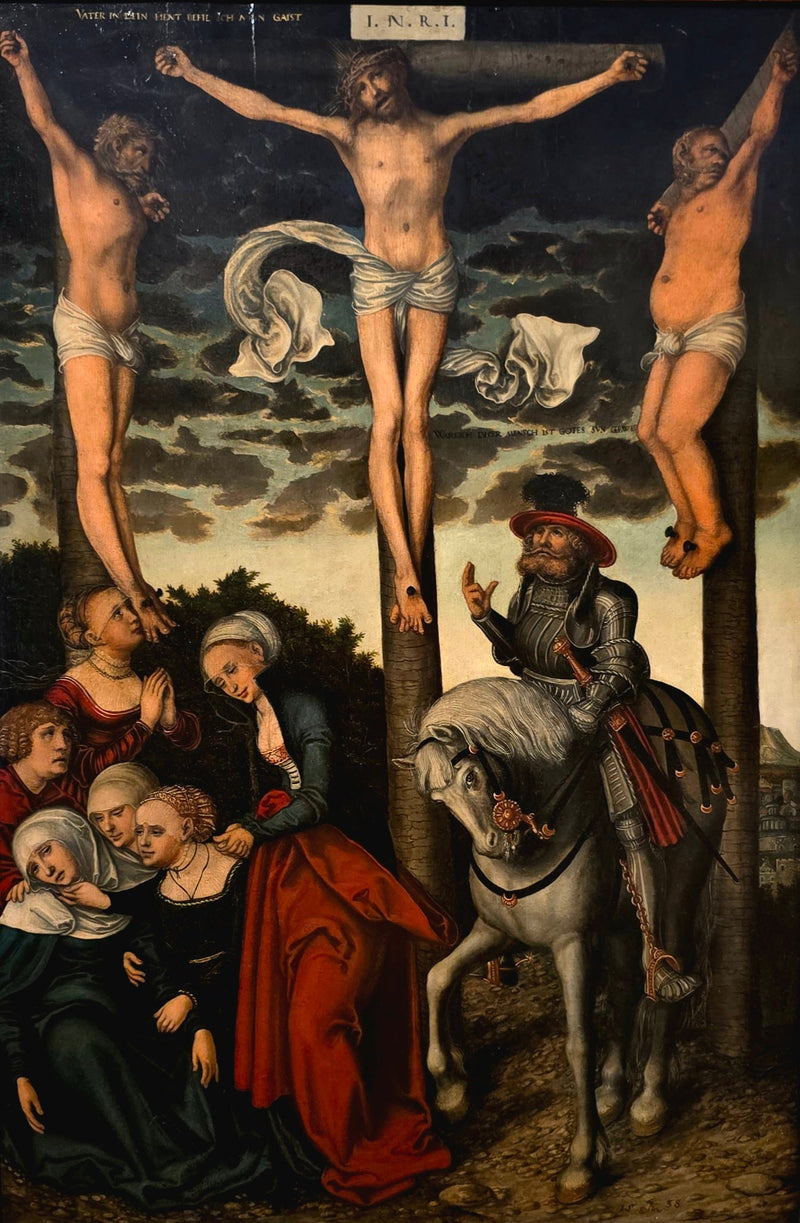 La Crocifissione con il capitano convertito - Lucas Cranach il Vecchio