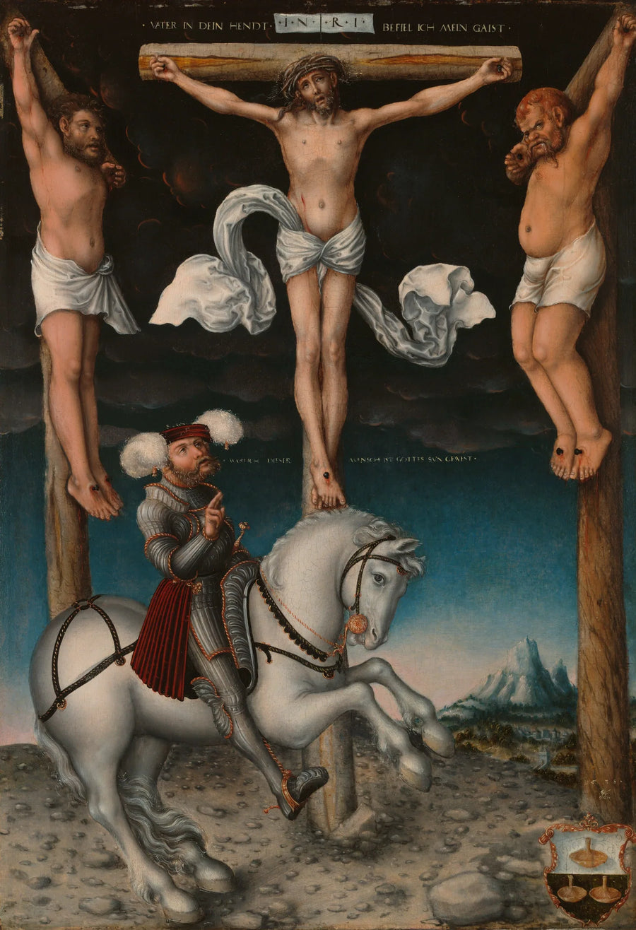 La Crocifissione con il centurione convertito - Lucas Cranach il Vecchio