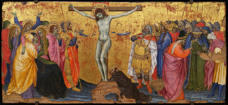 La Crocifissione con san Francesco inginocchiato che porta le stigmate - Taddeo di Bartolo
