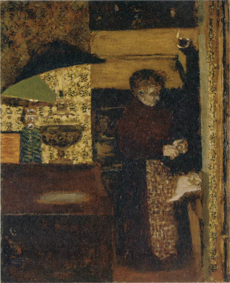 La cuisinière, Madame Vuillard épluchant des pommes de terre - Édouard Vuillard