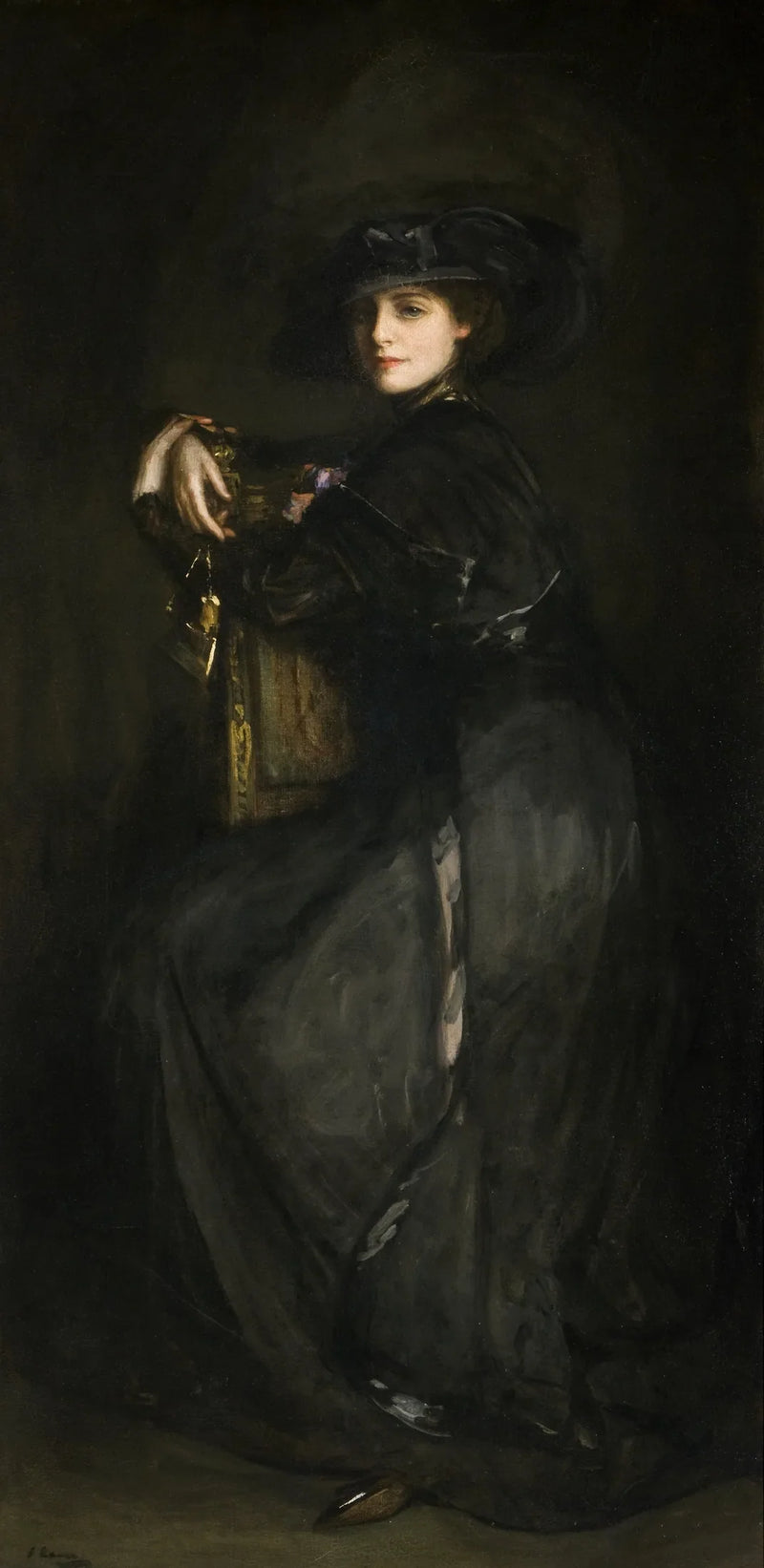 La donna in nero (La signora Trevor) - John Lavery