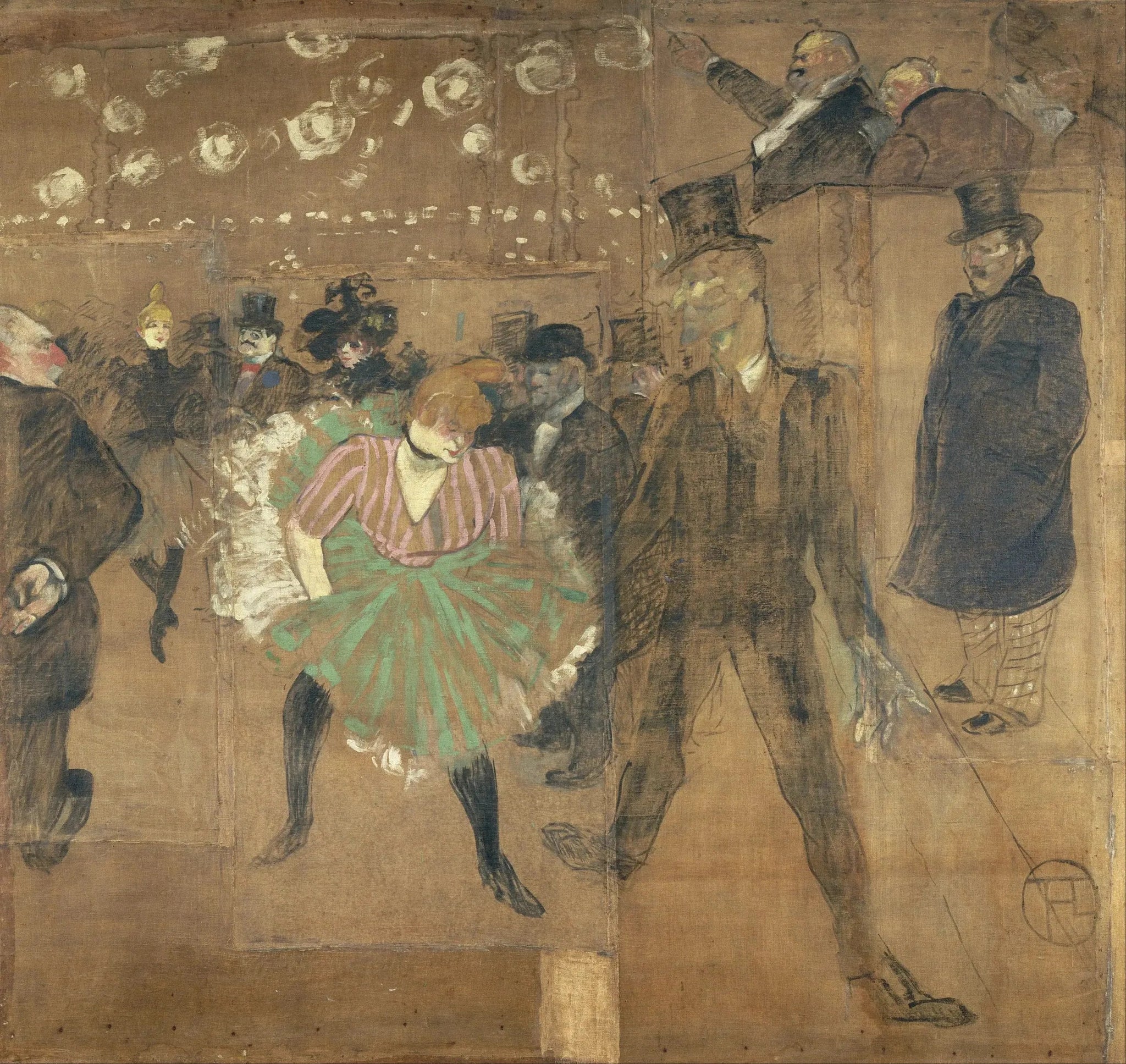 La Danse au Moulin-Rouge - Henri de Toulouse-Lautrec image 1 reproduction artisanale de tableau