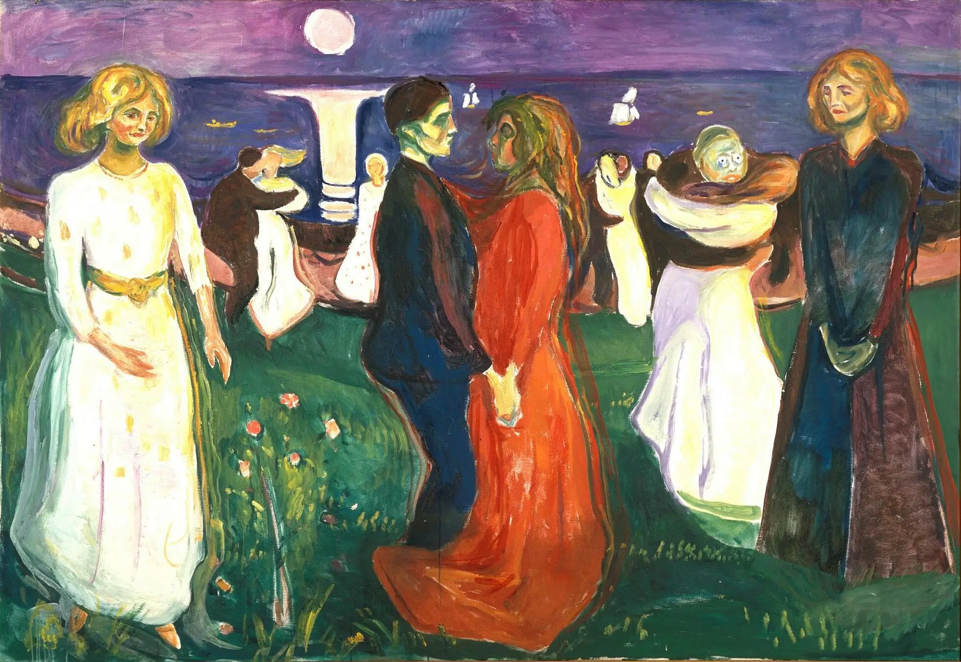 Reproduction du tableau « La Danse de la vie - Edvard Munch » par Alpha Reproduction en peinture à l’huile