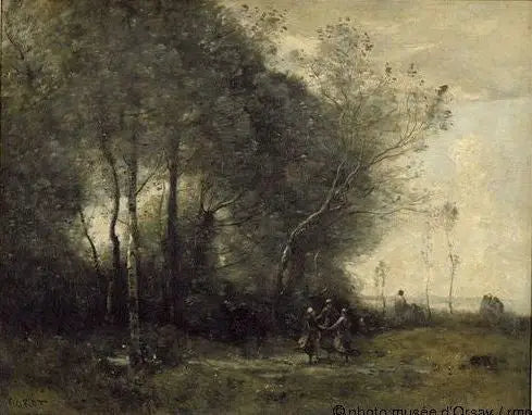 La Danse des bergères. Souvenir d’Arleux - Jean-Baptiste Camille Corot - Alpha Reproduction