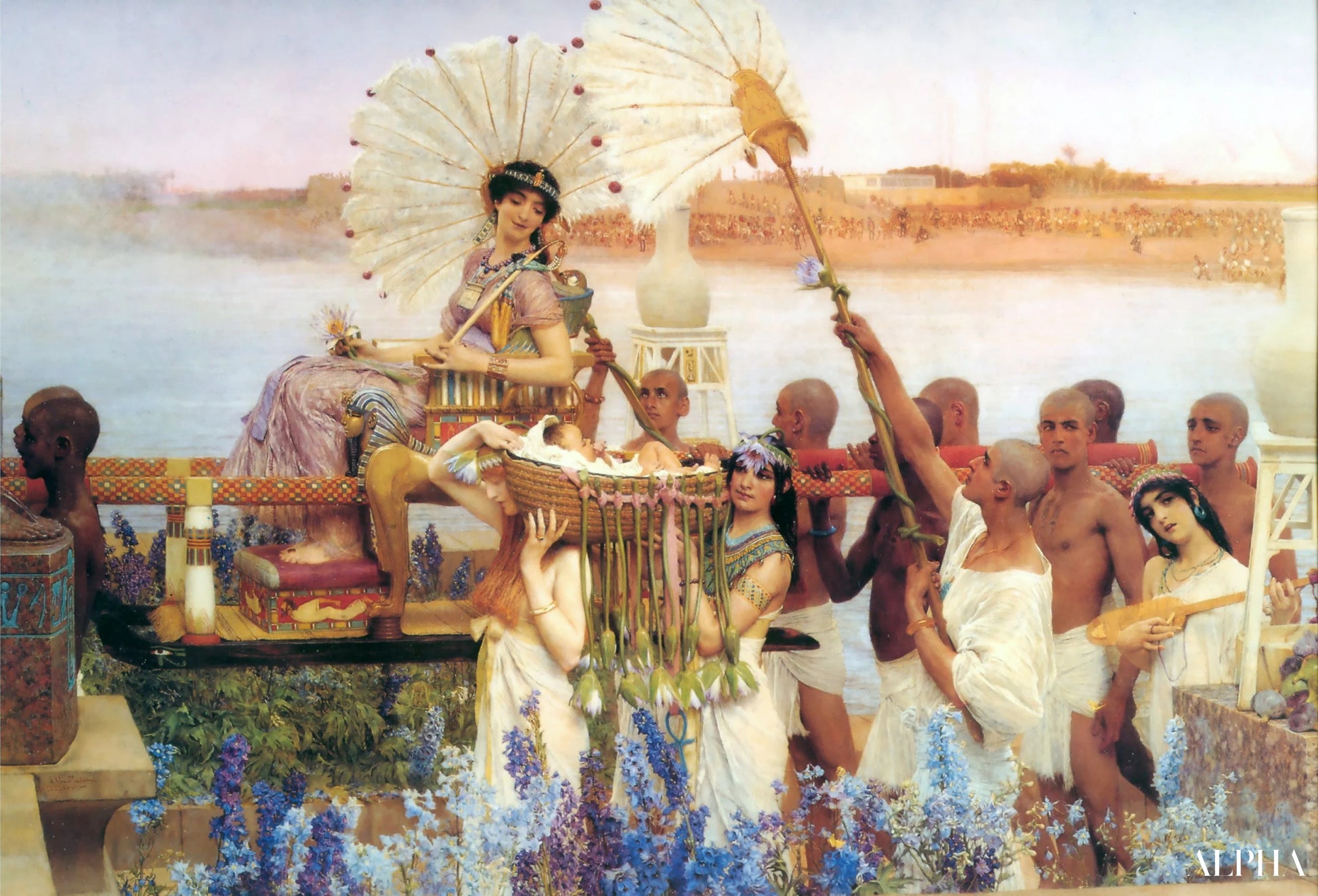 La scoperta di Mosè - Lawrence Alma-Tadema - Riproduzioni di quadri e dipinti di alta gamma