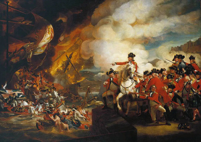 La sconfitta delle batterie galleggianti a Gibilterra, settembre 1782 - John Singleton Copley