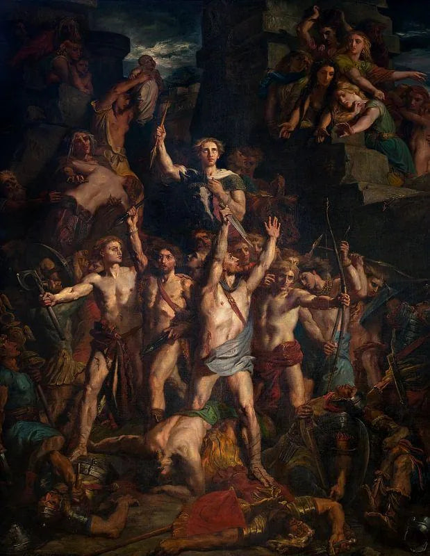 La Défense des Gaules par Vercingétorix - Theodore Chassériau