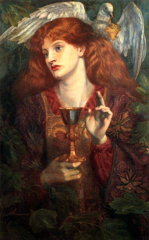La Demoiselle del Santo Graal - Dante Gabriel Rossetti