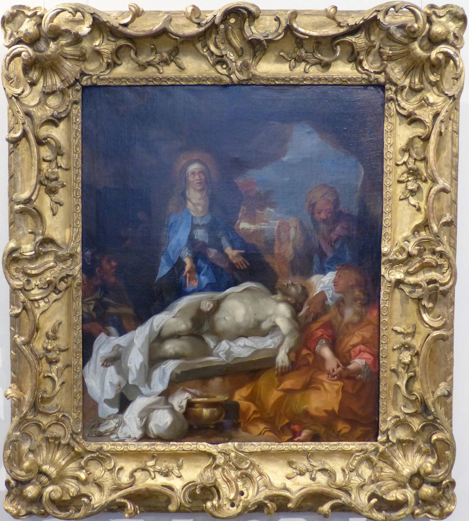 La Déploration du Christ - Sébastien Bourdon image 1 tableau peint à l’huile sur toile