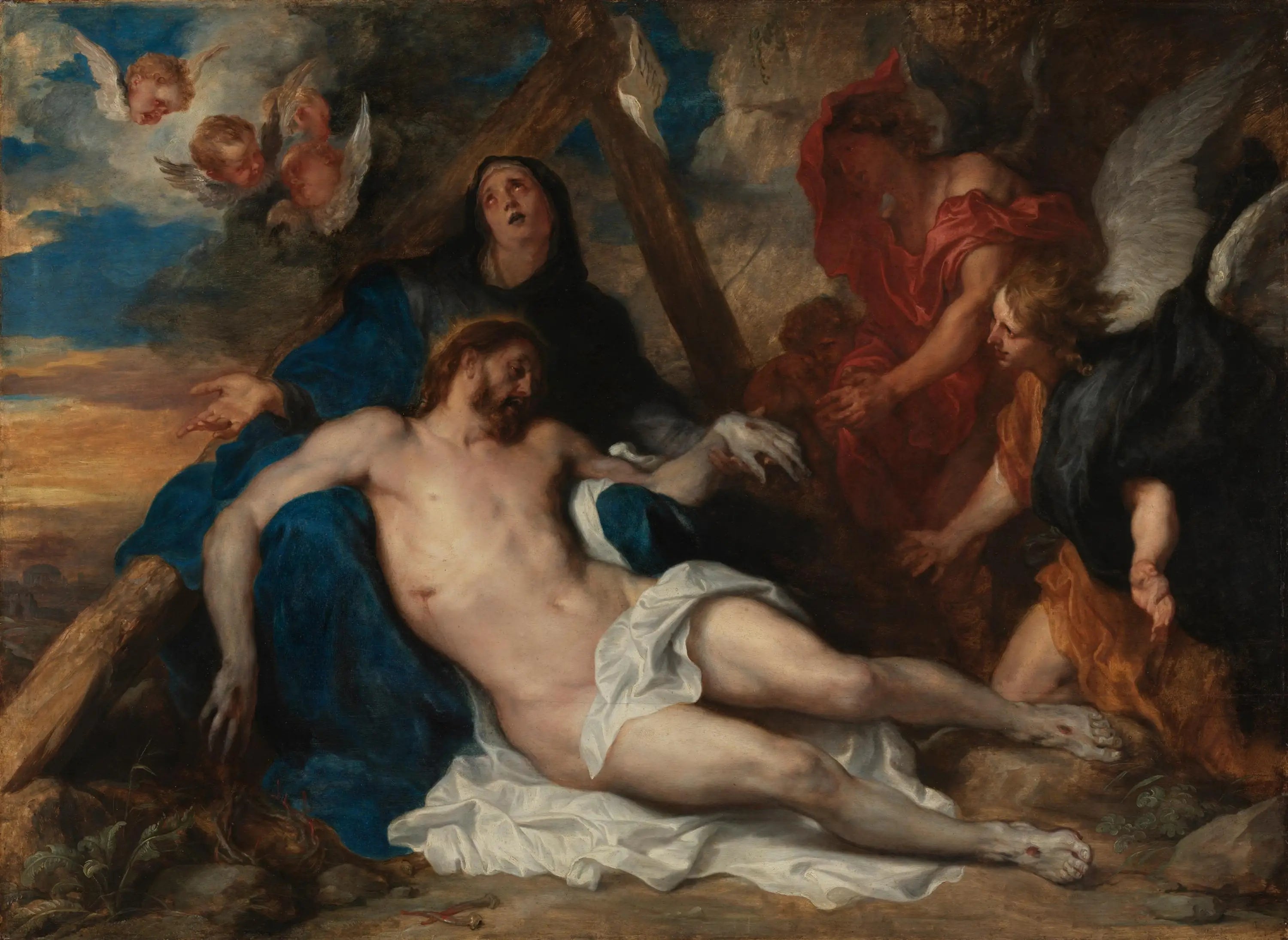La Déposition. - Antoine van Dyck image 1 copie de tableau peinte à la main