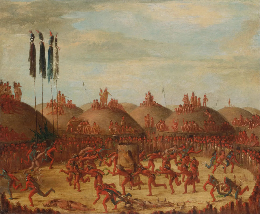 L'ultima corsa, cerimonia dei Mandan O-kee-pa - George Catlin