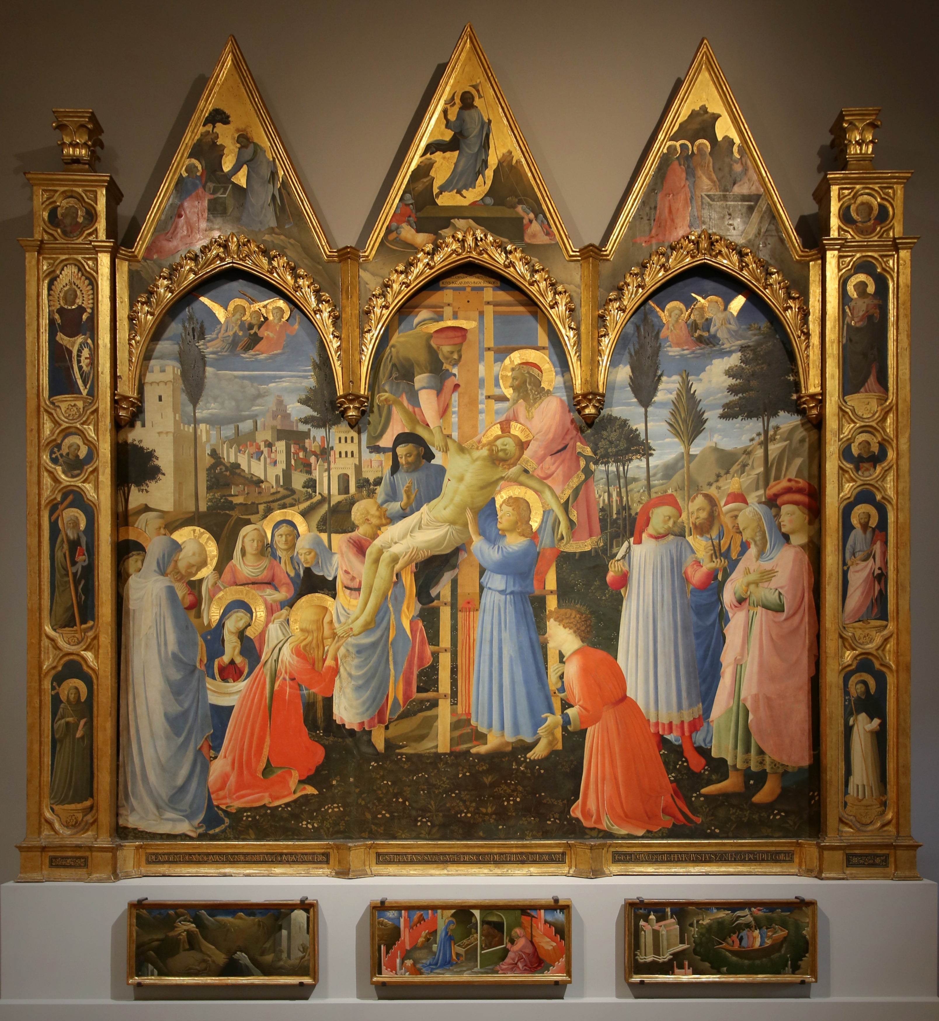 La Descente de Croix - Lorenzo Monaco image 1 copie peinte à la main à l’huile