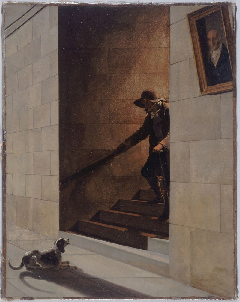 La Discesa delle scale - Louis-Léopold Boilly