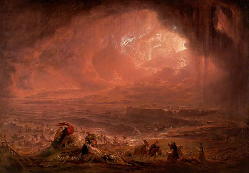 La distruzione di Ercolano e Pompei - John Martin