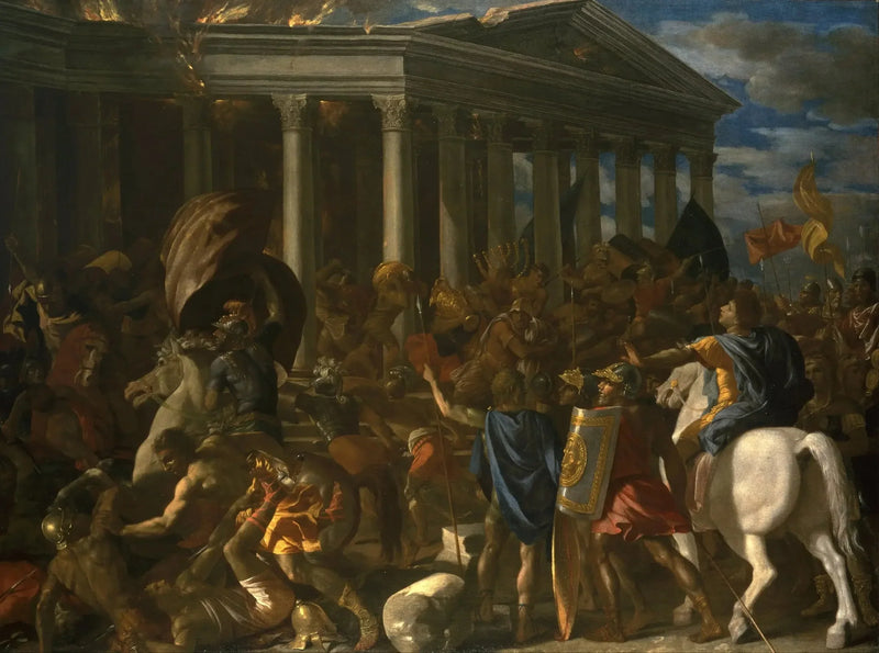 La Distruzione del tempio di Gerusalemme - Nicolas Poussin