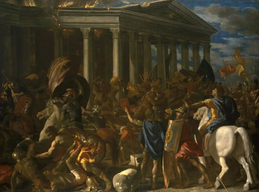 La Distruzione del tempio di Gerusalemme - Nicolas Poussin
