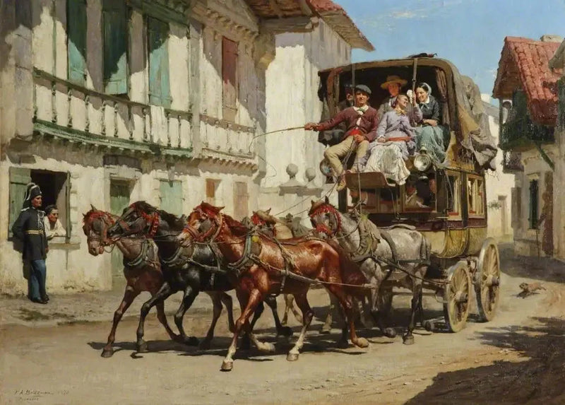 La diligenza - Frederick Arthur Bridgman