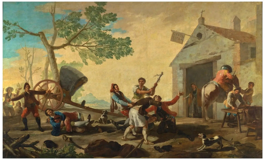 La Disputa alla Nuova Vendita - Francisco de Goya
