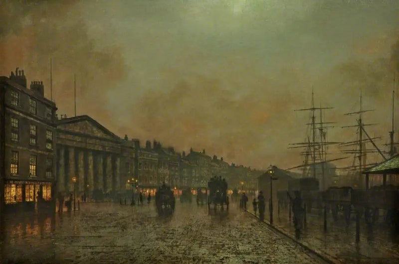 La dogana di Liverpool, vista verso sud - John Atkinson Grimshaw
