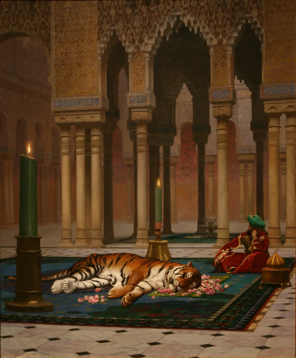 Reproduction du tableau « La Douleur du pacha - Jean-Léon Gérôme » par Alpha Reproduction en peinture à l’huile