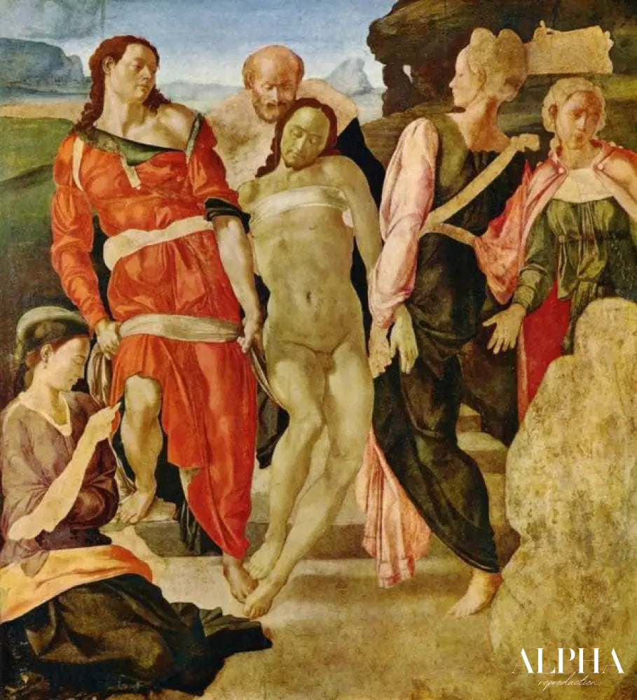 La Entombment - Michel-Ange - Reproductions de tableaux et peintures haut de gamme