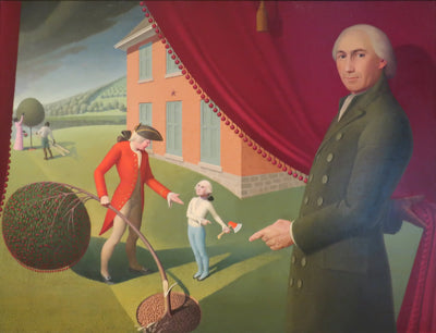 La Fable de Parson Weems - Grant Wood - Alpha Reproduction