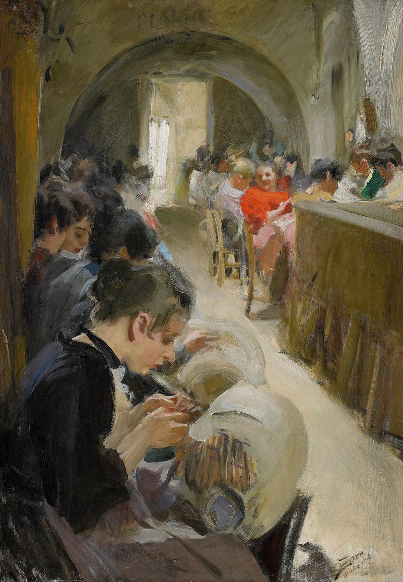 La fabbricazione della merletto a Venezia - Anders Zorn