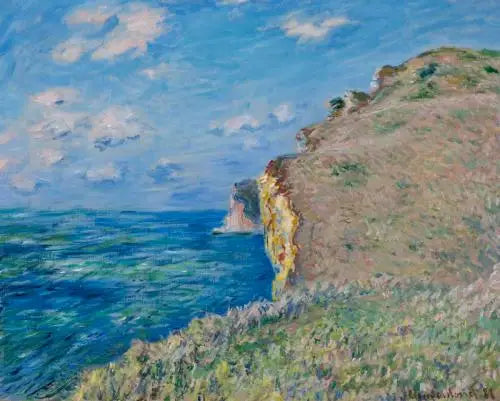 La scogliera a Fécamp - Claude Monet