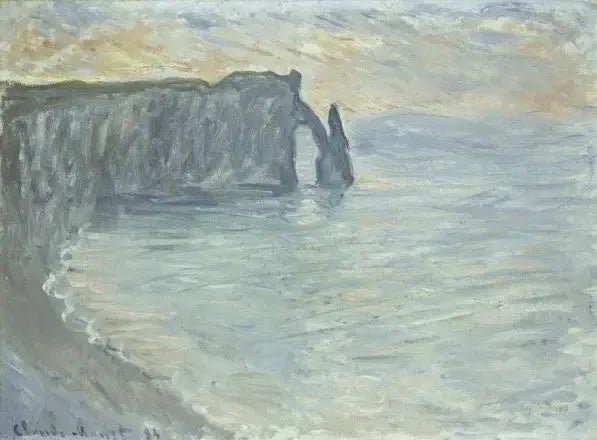 La scogliera di Aval con la porta e l'ago - Claude Monet