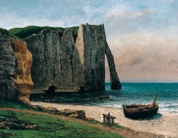 La scogliera di Étretat - Gustave Courbet