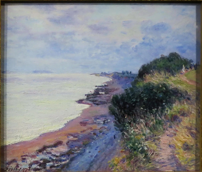 La scogliera di Penarth, la sera, tempo tempestoso - Alfred Sisley