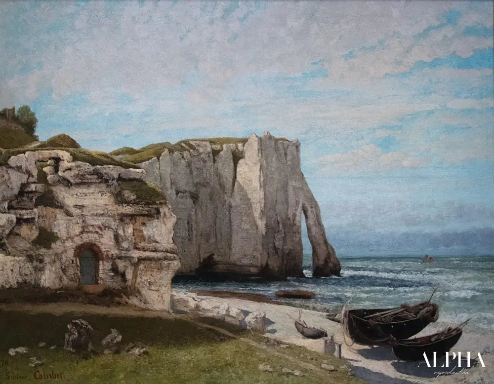 La falaise d'Etretat après l'orage - Gustave Courbet - Reproductions de tableaux et peintures haut de gamme