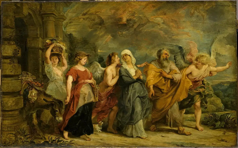 La Famiglia di Loth che lascia Sodoma - Peter Paul Rubens