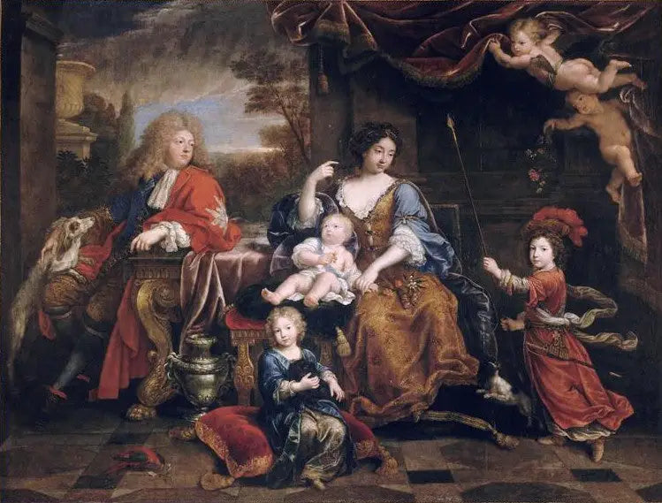 La famiglia del Grand Dauphin, Louis de France (1661-1711) - Pierre Mignard