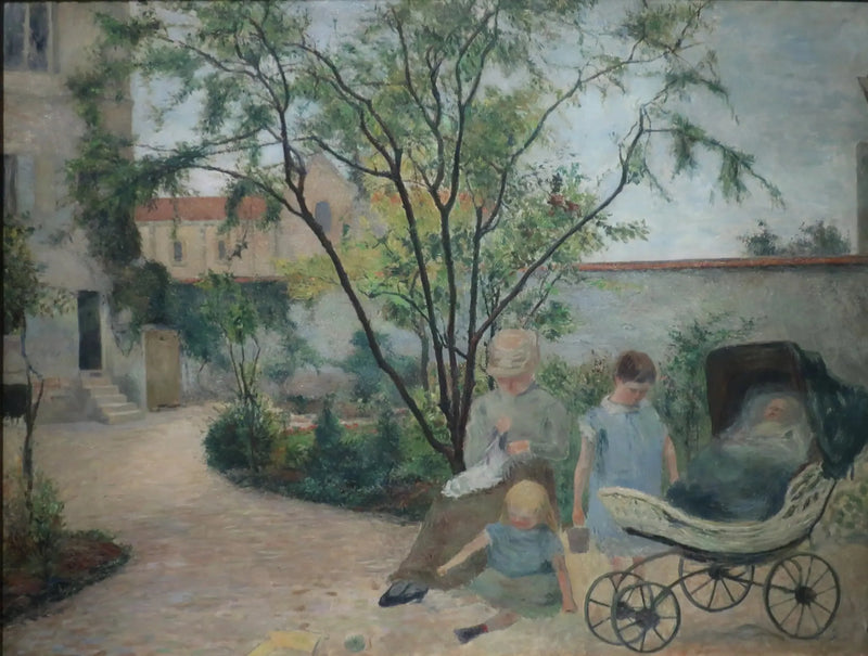 La Famiglia del pittore nel giardino, rue Carcel - Paul Gauguin