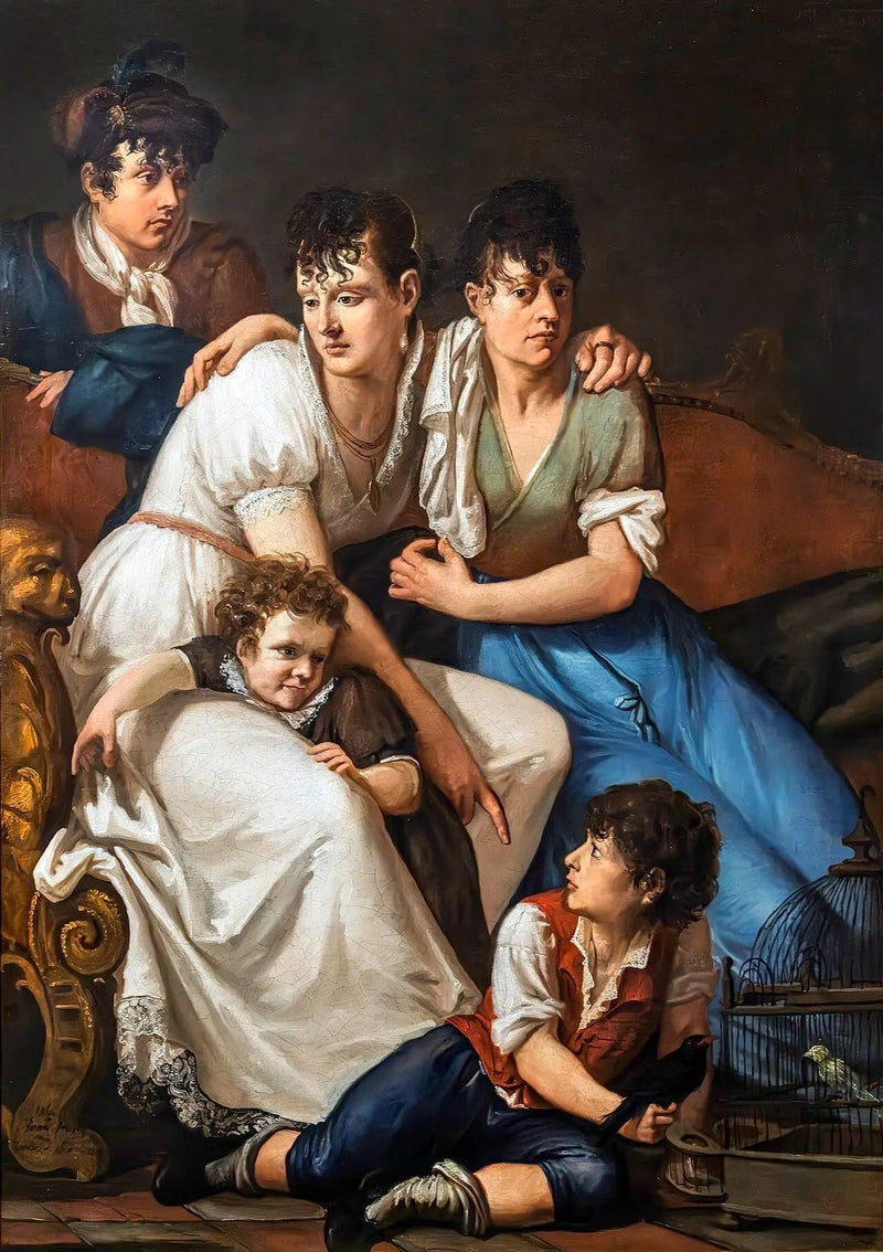 la famiglia del pittore - Francesco Hayez