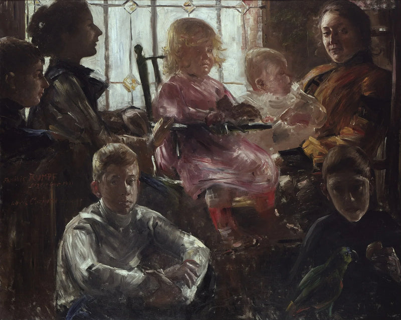La famiglia del pittore Fritz Rumpf - Lovis Corinth