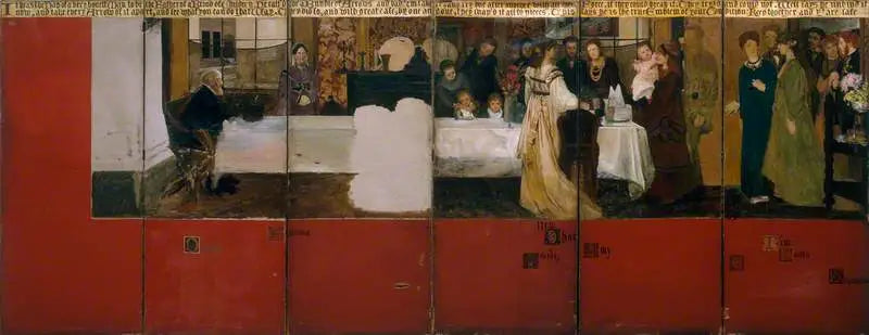 La famiglia Epps (paravento) - Lawrence Alma-Tadema