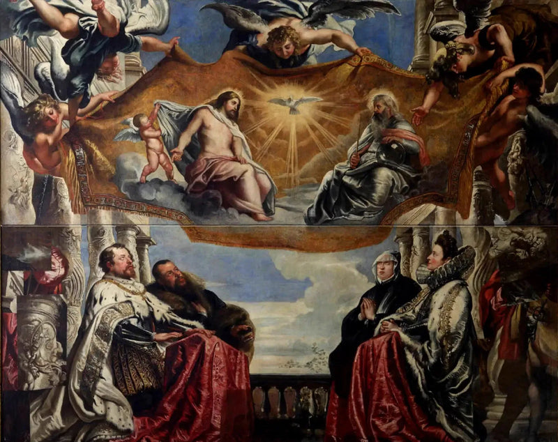 La famiglia Gonzaga in adorazione della Santissima Trinità - Peter Paul Rubens