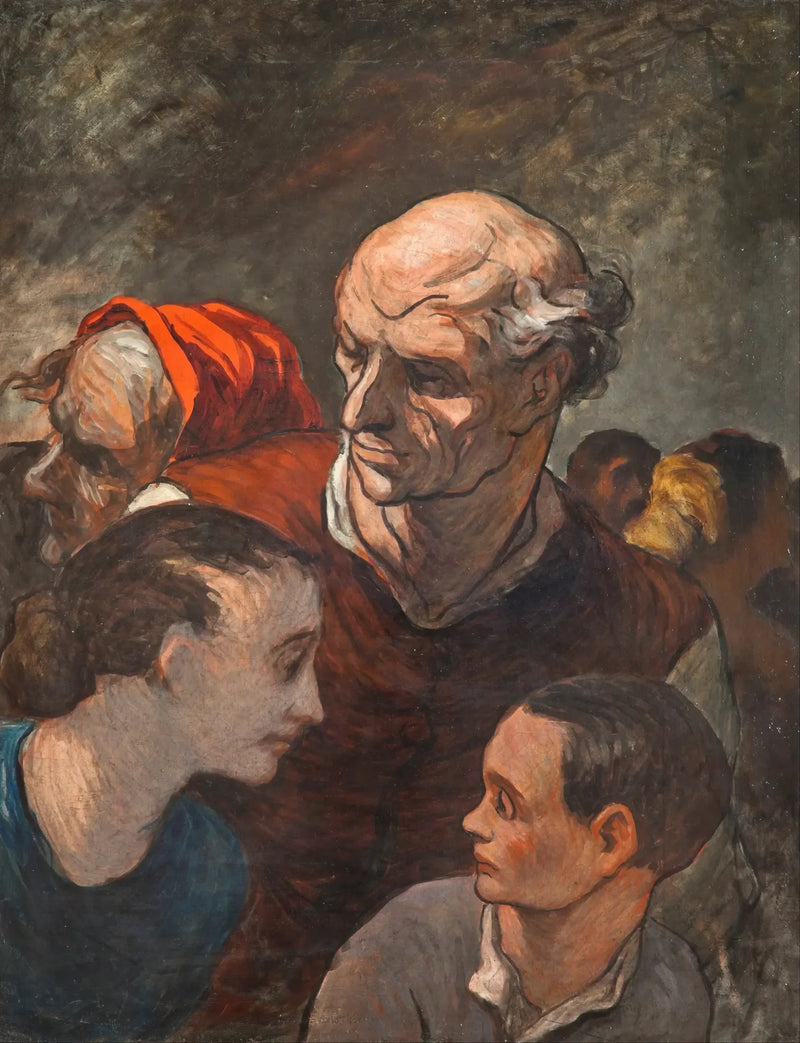 La Famiglia sulle barricate - Honoré Daumier