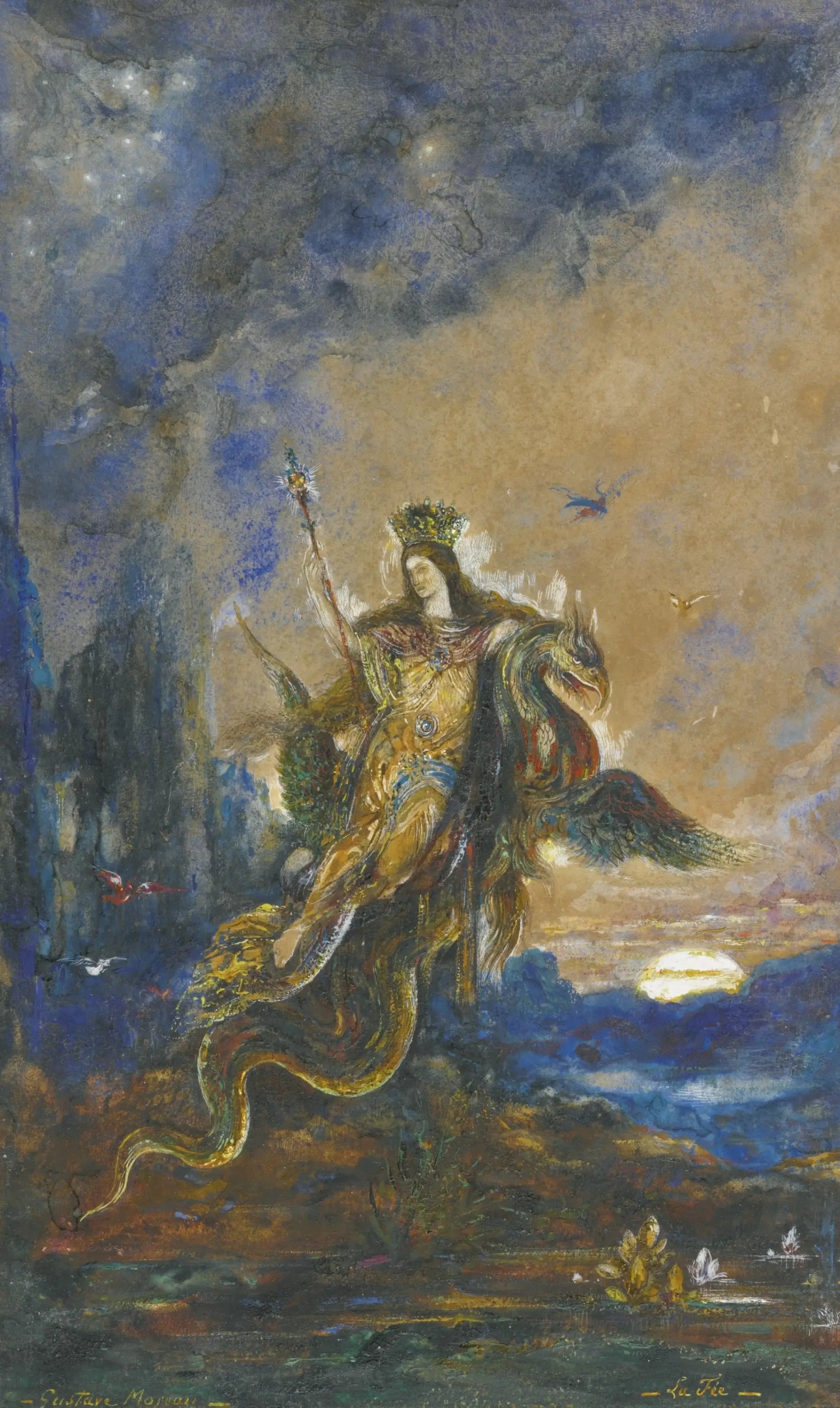 La Fée - Gustave Moreau image 1 reproduction de peinture à l’huile