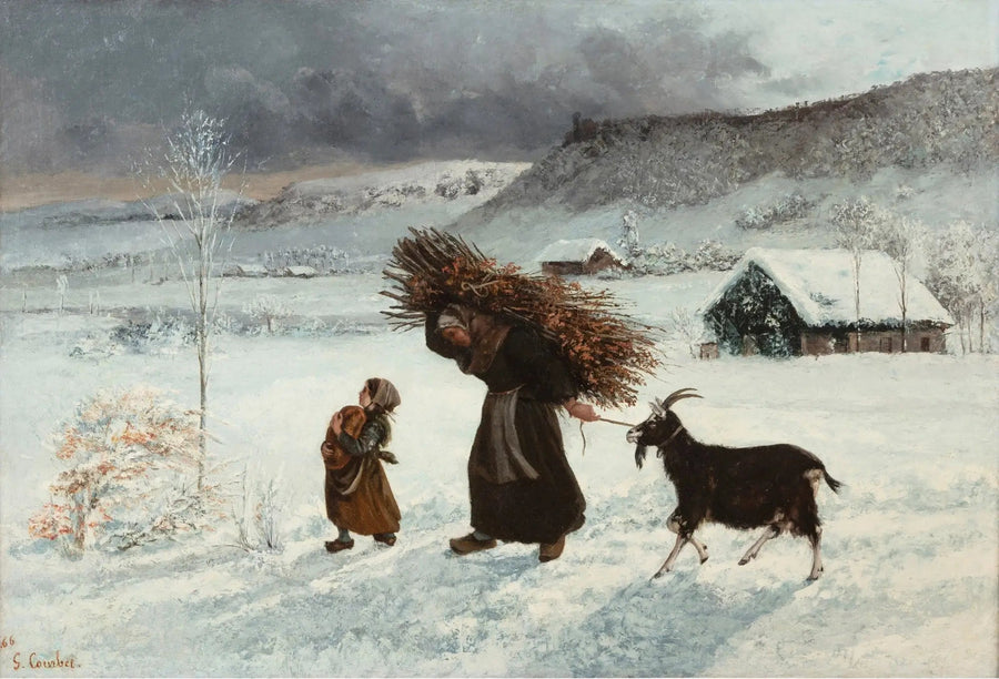 La donna con la capra o La Fagotière - Gustave Courbet