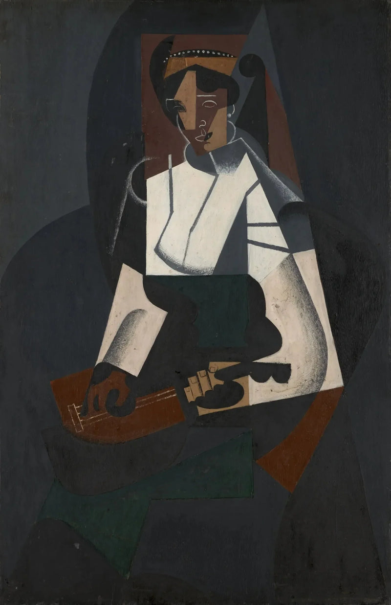 La donna con la mandolina, d'après Corot - Juan Gris